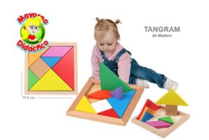 3431 *Tangram d/MADERA CHICO* (11.5x11.5 cm.) INDIVIDUAL. - Imagen 2