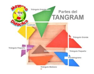 3431 *Tangram d/MADERA CHICO* (11.5x11.5 cm.) INDIVIDUAL. - Imagen 3