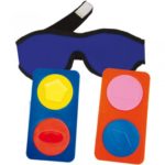 3095 *Senso Disco GEOMETRICO* (17x10 cm.)  6 Piezas + Antifaz.