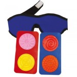 3097 *Senso Disco TEXTURAS* (17x10 cm.)  6 Piezas + Antifaz.