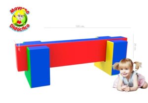 1821 *VIGA DE EQUILIBRIO c/2 Soportes* (20x20x120 cm.) - Imagen 2