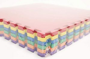 2001 *TAPETE Grueso de Foamy p/Suelo* (50x50 cm.) 6 Pcs. Colores.