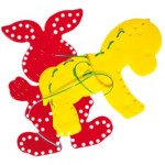 3077 *Conejo y Burro Pasa-Listón* (19 cm.) 30 Pcs.