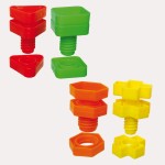 3304 *Tuercas y Tornillos Mixtos* (6cm.) 80 Pcs.