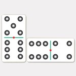 7215 *Dominó TRADICIONAL* (6.5x12.5 cm.) 28 Pcs.