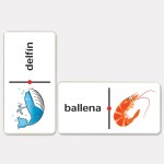 7223 *Dominó ANIMALES MARINOS* (6.5x12.5 cm.) 28 Pcs.