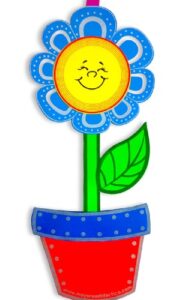 0161 *Maceta c/Flor Sonriendo T-JUMBO* (35x85 cm.) 6 Colores Diferentes. - Imagen 3