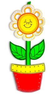 0161 *Maceta c/Flor Sonriendo T-JUMBO* (35x85 cm.) 6 Colores Diferentes. - Imagen 4