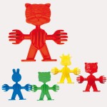 3330 *Animales Satelitales (6x6.5 cm.) 50 Pcs.