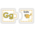 6017 *Match Plástico ABECEDARIO* (8.5x7 cm.) 54 Pcs.