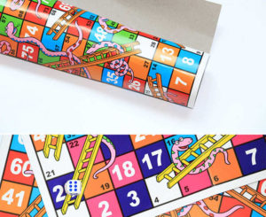 800132 *Serpientes y Escaleras/Snakes and Ladders* (28x28cm.) e/Bolsa.