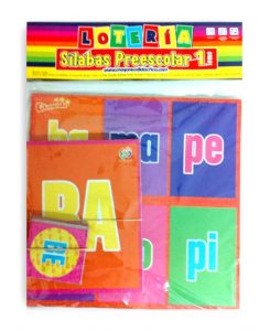 0824 *Lotería Didáctica Sílabas Preescolar 1* 9 Tableros Grandes (20x20cm.) - Imagen 2