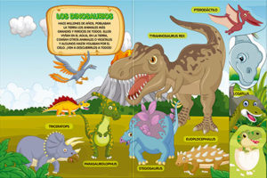 8652 *De Visita a los Dinosaurios Libro de Cartón* (20x28 cm.) 10 Pag. - Imagen 2