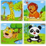 6502 *Rompecabezas de Madera 9 Piezas* (15x15 cm.) 23 Modelos.