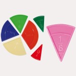 3234 *Fracciones Circulares* (10 cm.) 54 Pcs.