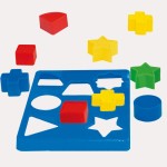 3306 *Resaque Geométrico e/Contenedor Plástico*(13.5x16 cm.) 36 Pcs.+4 Tableros.