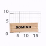 9132 *Domino d/Madera Clásico* (15x3 cm.) (Pieza.)