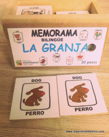 1-WhatsApp Image 2021-03-12 at 15.49.38 (2) 0022 *ANIMALES DE LA GRANJA Memorama d/Madera* (14.5x8 cm.) 20 Pcs. - Imagen 1