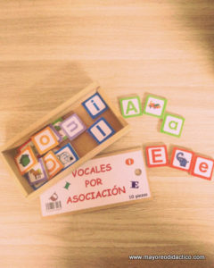 0053 *Vocales p/Asociación* (22x10cm.) 28 Piezas. - Imagen 2