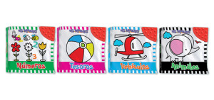 4561 *Mis Primeros* (15x15 cm.) 8 Pág. Libro d/TELA. 4 Diferentes, (Pieza).