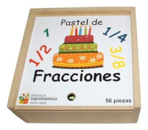 0057 *Pastel de Fracciones d/Madera* (19x19 cm.) 56 Pcs.