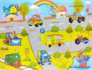 W478 *Rompecabezas d/Madera 60 piezas* (30 x 22.50 cm.) 20 Dif. - Imagen 2