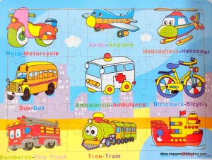 W478 *Rompecabezas d/Madera 60 piezas* (30 x 22.50 cm.) 20 Dif. - Imagen 6