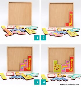 0060 *Tetris INFANTIL de Madera* (18x18 cm.) - Imagen 4