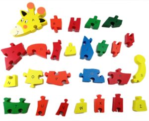 0219 *Rompecabezas Grueso 2 en 1 al Armar Jirafa* (20x35 cm.) 26 Pcs. - Imagen 3