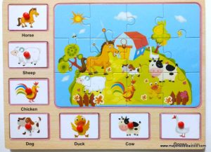 1981 *Rompecabezas d/Madera MIXTO* (30X22.5 cm.) 20 Diferentes. - Imagen 4