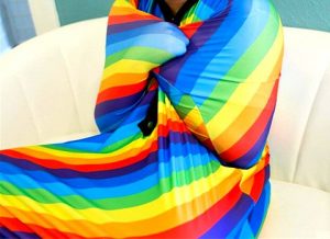 0280 *Saco Sensorial GRANDE* (145x72cm.) Arcoiris.