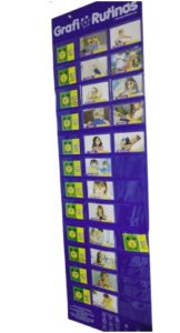 0289 *Grafi-Rutinas* Gráfica d/Vinil + 28 Tarjetas (45x160cm.) - Imagen 2