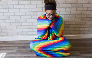 0279 *Saco Sensorial MEDIANO* (120x70cm.) Arcoiris.