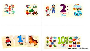 0296 *Números p/Asociación d/Madera en Caja*  (18x14.5cm.) - Imagen 2