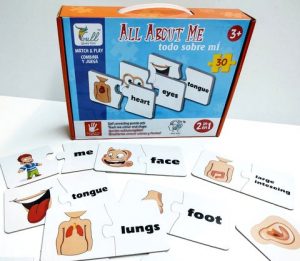 0247/8101 *CUERPO HUMANO Juego p/Relacionar e/Inglés* (Caja de 28x21 cm.) 60 Pcs. - Imagen 3
