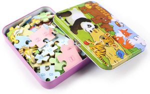 0016 *Rompecabezas 4 en 1 Caja Metálica* (18x12.5 cm.) 10 Modelos. - Imagen 5