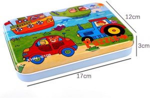 0016 *Rompecabezas 4 en 1 Caja Metálica* (18x12.5 cm.) 10 Modelos. - Imagen 6