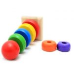 1942 *Apilador Multicolor d/Madera* (20.5x9 cm.) - Imagen 3