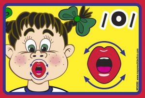 MD0586 *Fonemas Vocálicos* (14x9 cm.) 5 Tarjetas GRANDES. - Imagen 4