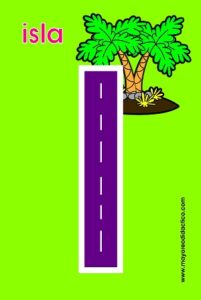 MD593 *Vocales e/Español MAYÚSCULAS* (14x9 cm.) 5 Tarjetas GRANDES. - Imagen 3