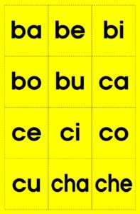 MD0597 *Silabario Móvil* (9.5x14.5 cm.) 17 Tarjetas. - Imagen 2