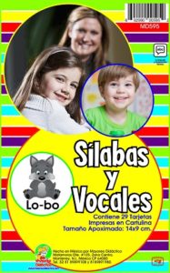 MD595 *Sílabas y Vocales* (14x9 cm.) 29 Tarjetas.