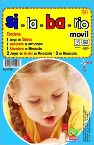 MD0597 *Silabario Móvil* (9.5x14.5 cm.) 17 Tarjetas.