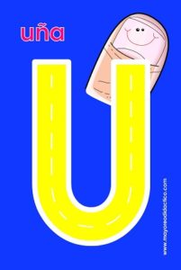 MD596 *Vocales MAYÚSCULAS y MINÚSCULAS* (14x9 cm.) 10 Tarjetas. - Imagen 10