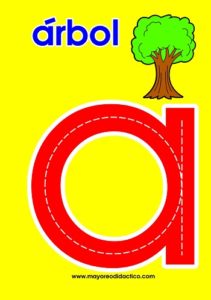 MD596 *Vocales MAYÚSCULAS y MINÚSCULAS* (14x9 cm.) 10 Tarjetas. - Imagen 3