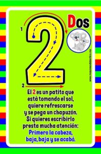 MD0598 *Números del 0 al 10 c/Rimas ESPAÑOL* (9x14 cm.) 11 Tarjetas. - Imagen 4