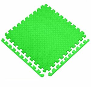 2001 *TAPETE Grueso de Foamy p/Suelo* (50x50 cm.) 6 Pcs. Verde Limón.