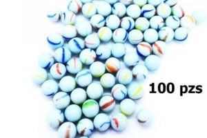 0107 *Canicas Blancas o Cristalinas* 100 Pcs. - Imagen 2