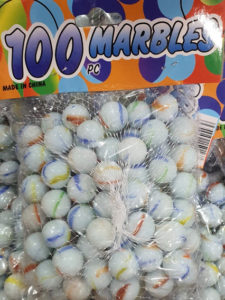 0107 *Canicas Blancas o Cristalinas* 100 Pcs. - Imagen 4