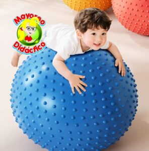 0339 *Pelota Sensorial GIGANTE* (100 cm.) Plata y Morada. - Imagen 6